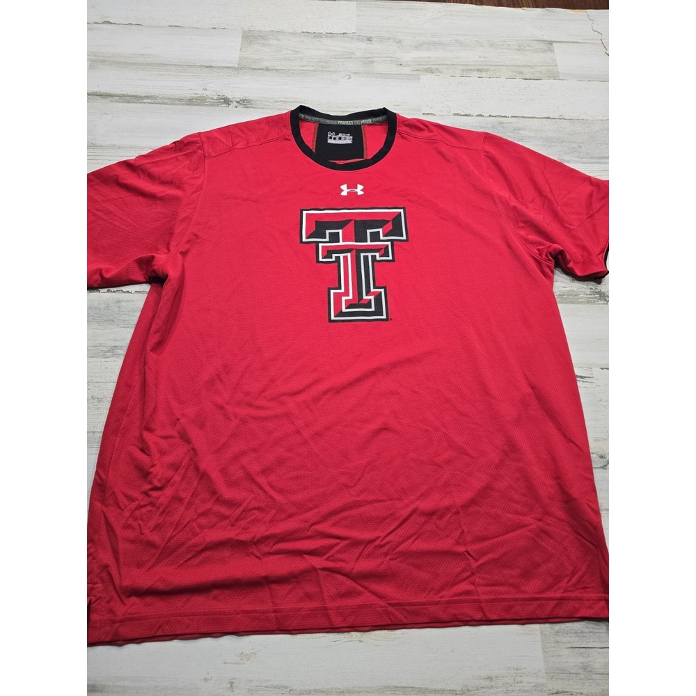 Under Armour Texas Tech Red Raiders HeatGear Shirt Mens 3XL EUC